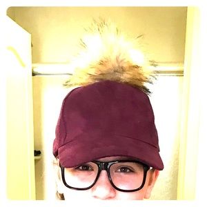 Cute moron hat with pompon